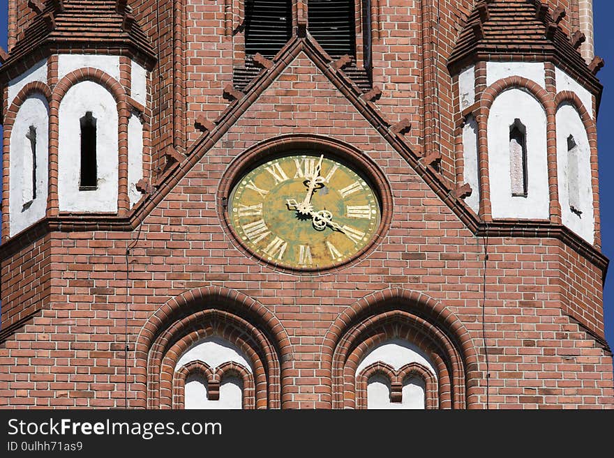 Church of Saint George, neo gothic building in the city center, Sopot, Poland.