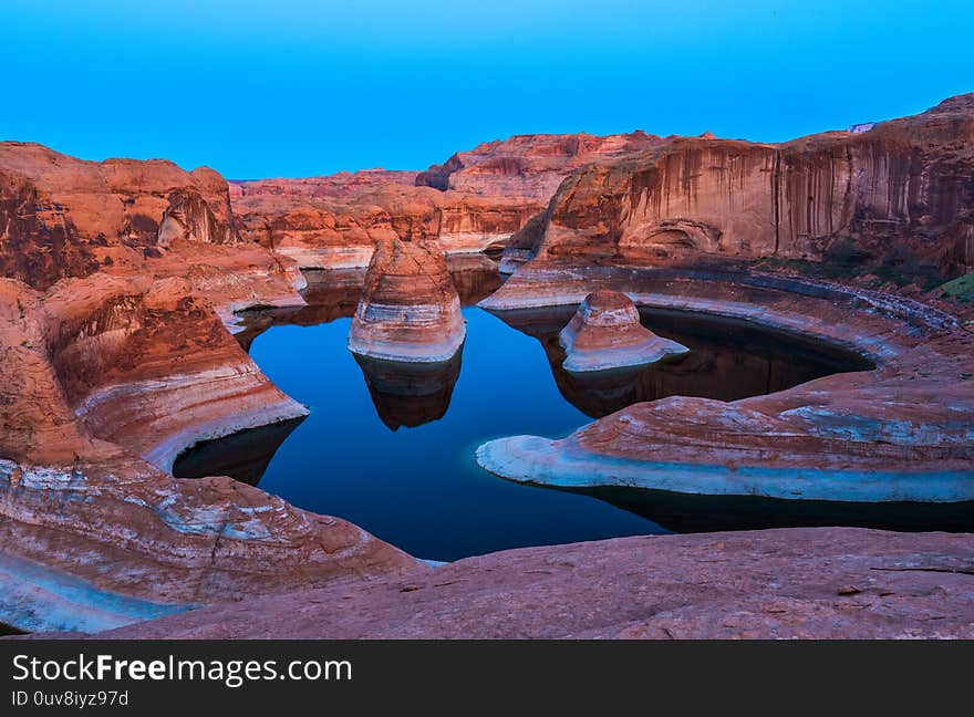 Magnificent view of Reflection Canyon during early morning Arizona USA