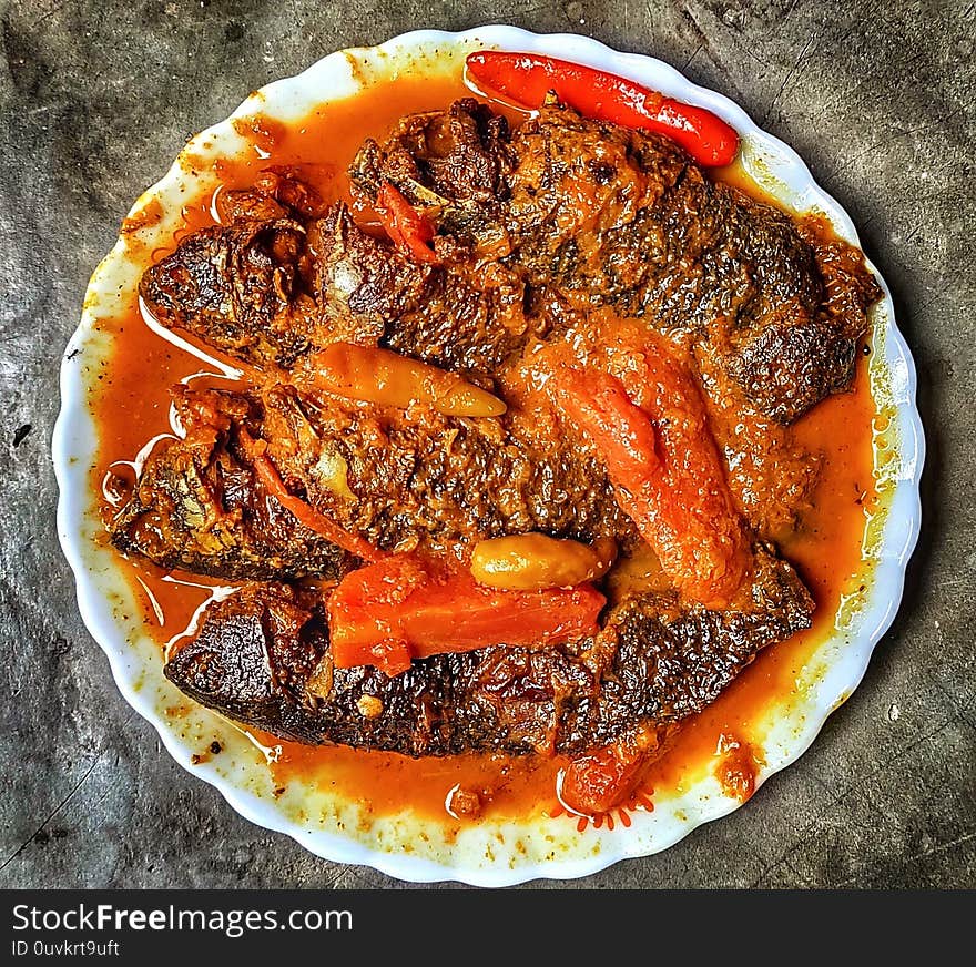 Authentic bengali style fish curry.