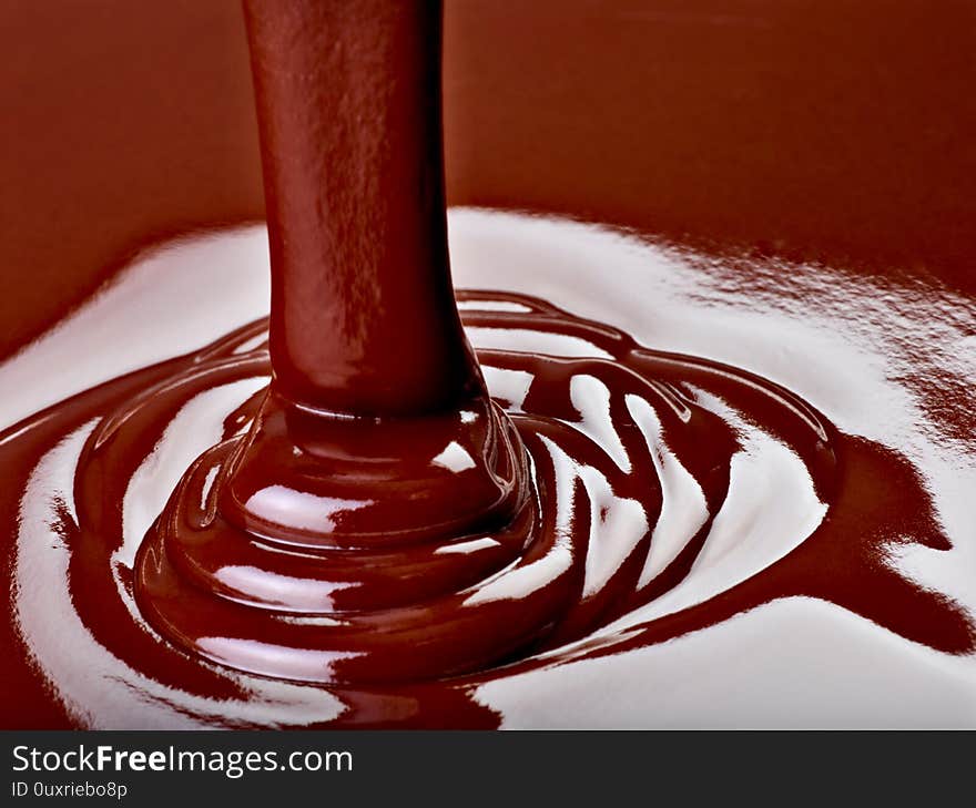 Chocolate syrup dessert food sweet