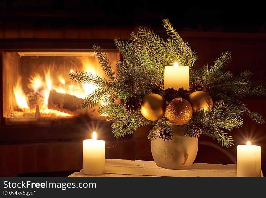 Christmas floral decoration