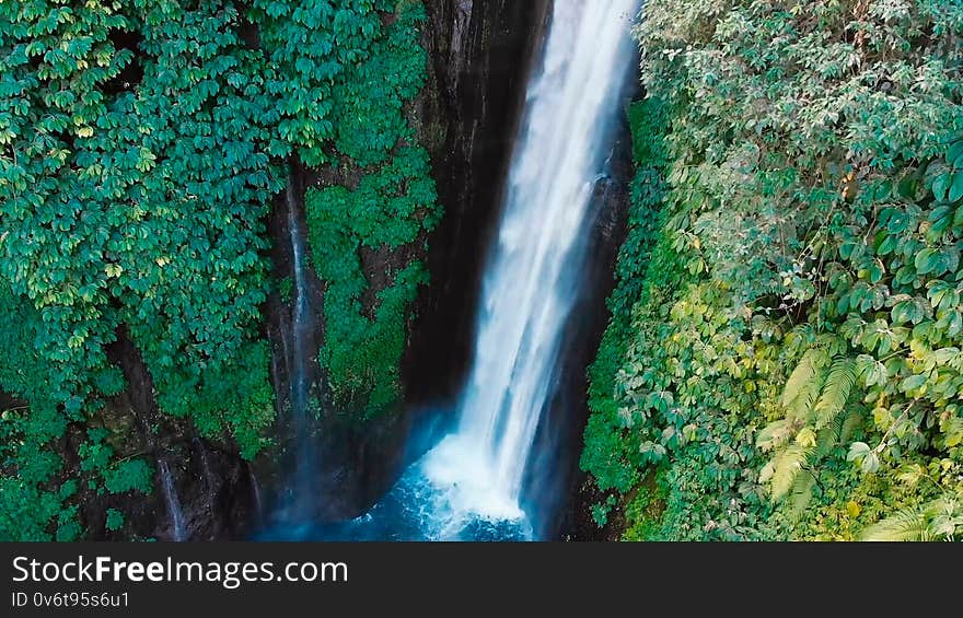 Waterfall in Bali.