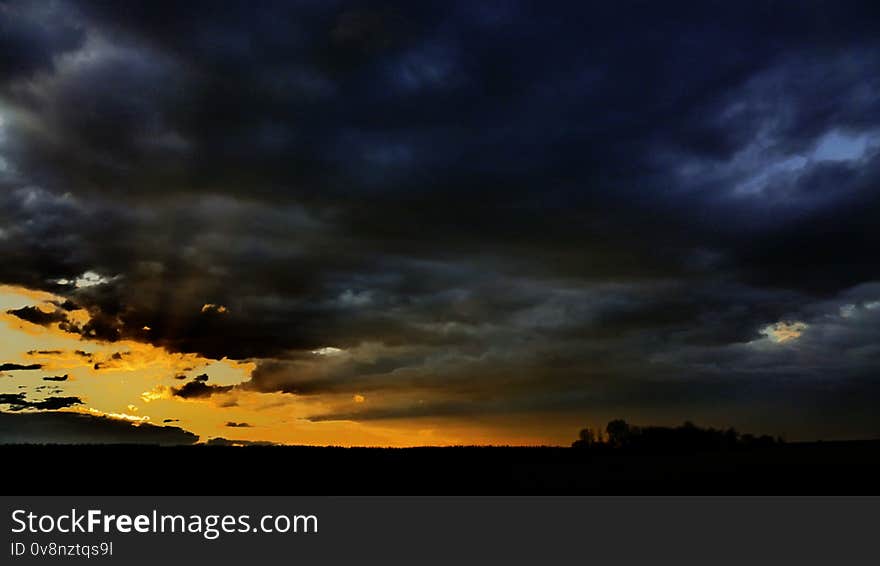 Sky, Cloud, Nature, Evening, Horizon, Natural landscape