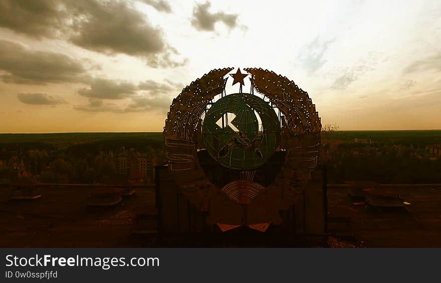 Aerial View of Pripyat, Chernobyl, Beautiful Landscape