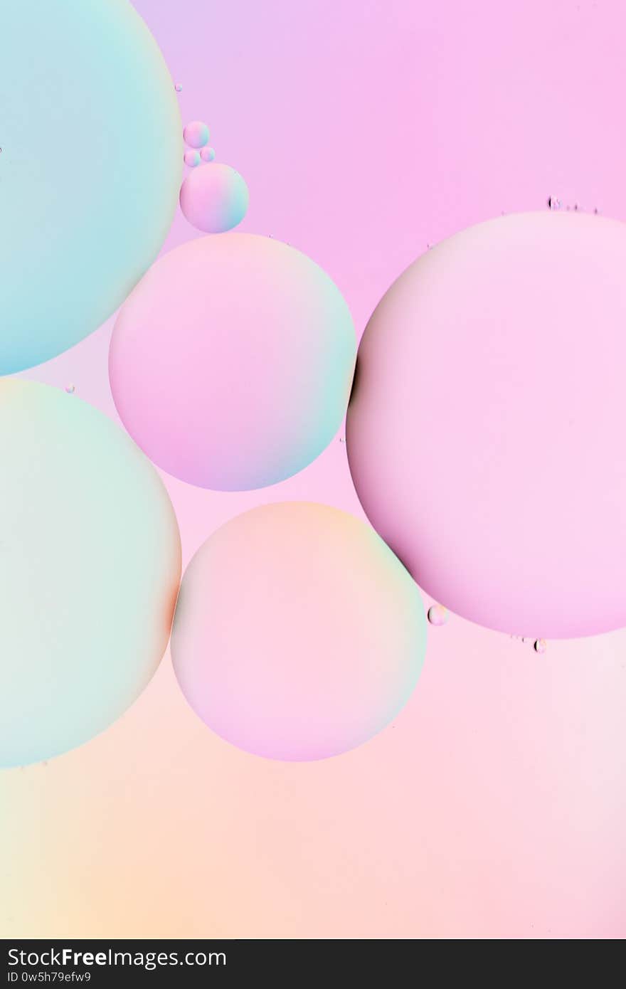 An amazing vertical illustration of colorful bubbles