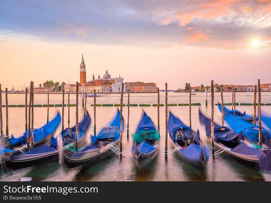 Cityscape image of Venice, Italy during sunrise