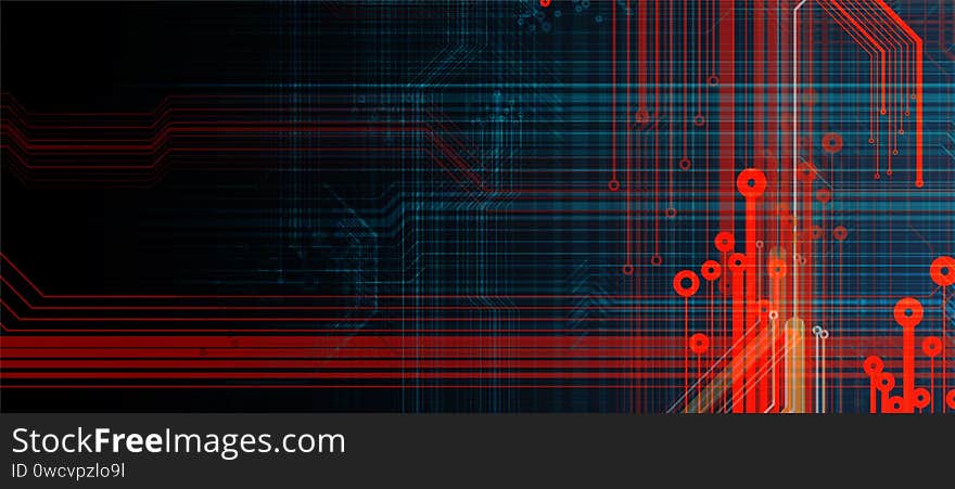 Abstract circuit board futuristic technology processing business background