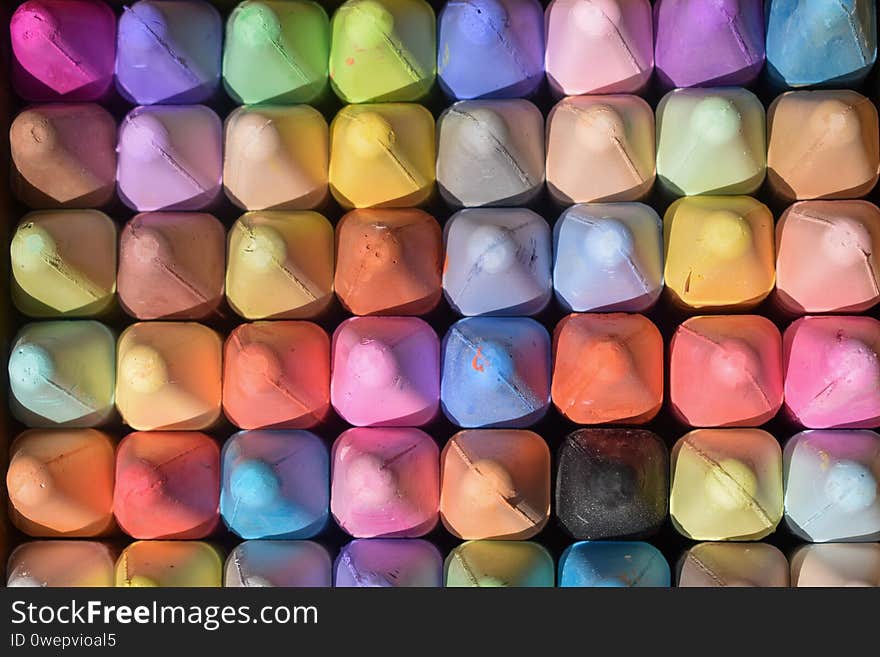 Multiple Colorful New Sidewalk Chalk