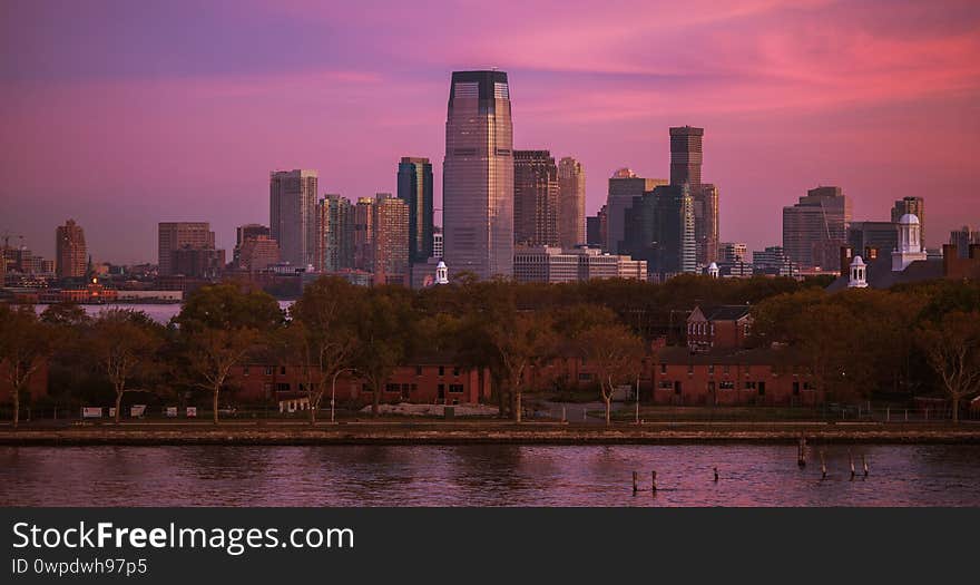 New Jersey State Jersey City Skyline