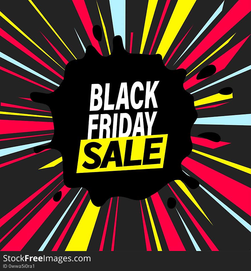 Black Friday vector banner. Shop now concept