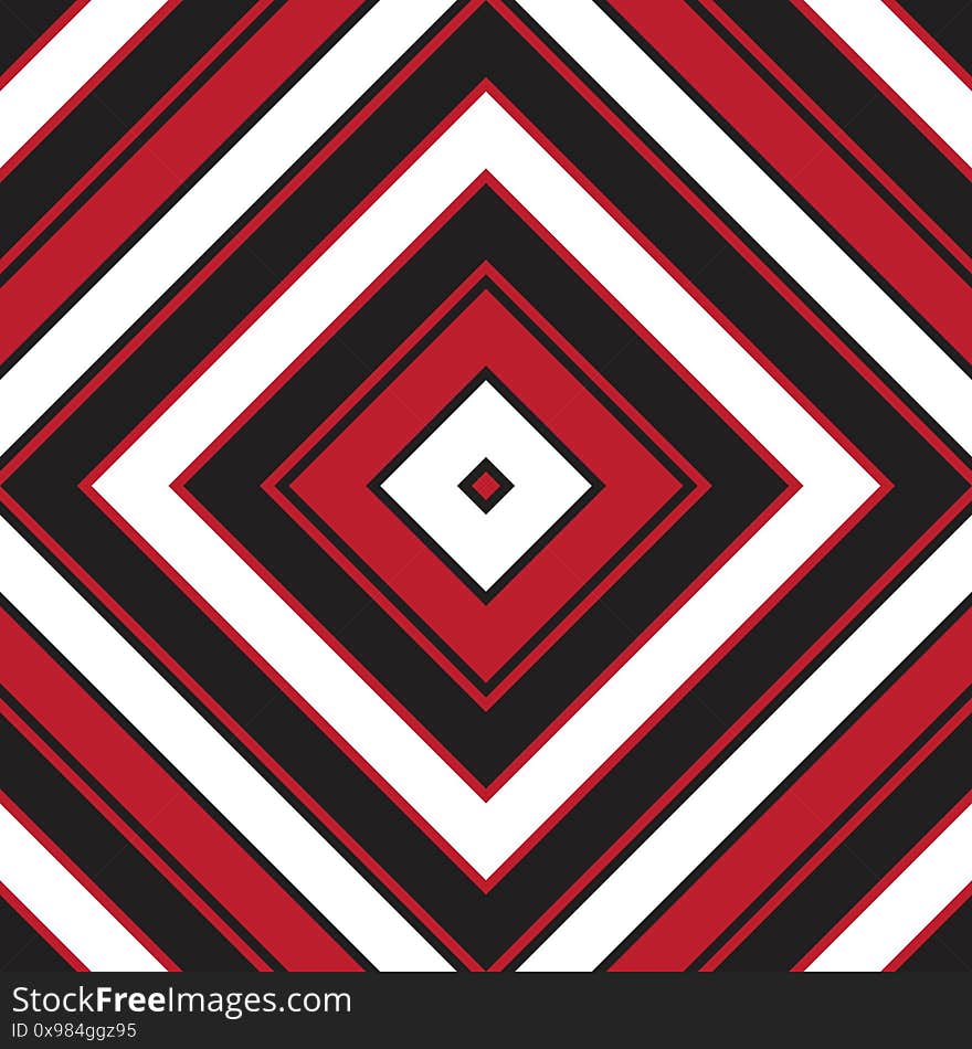 Red Argyle Diagonal Stripes seamless pattern background