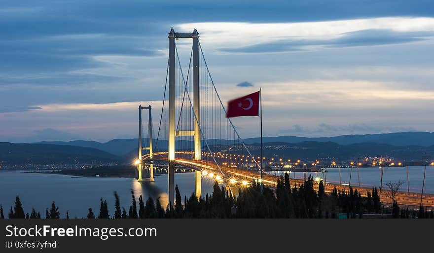 Osman Gazi Bridge in Izmit, Kocaeli, Turkey