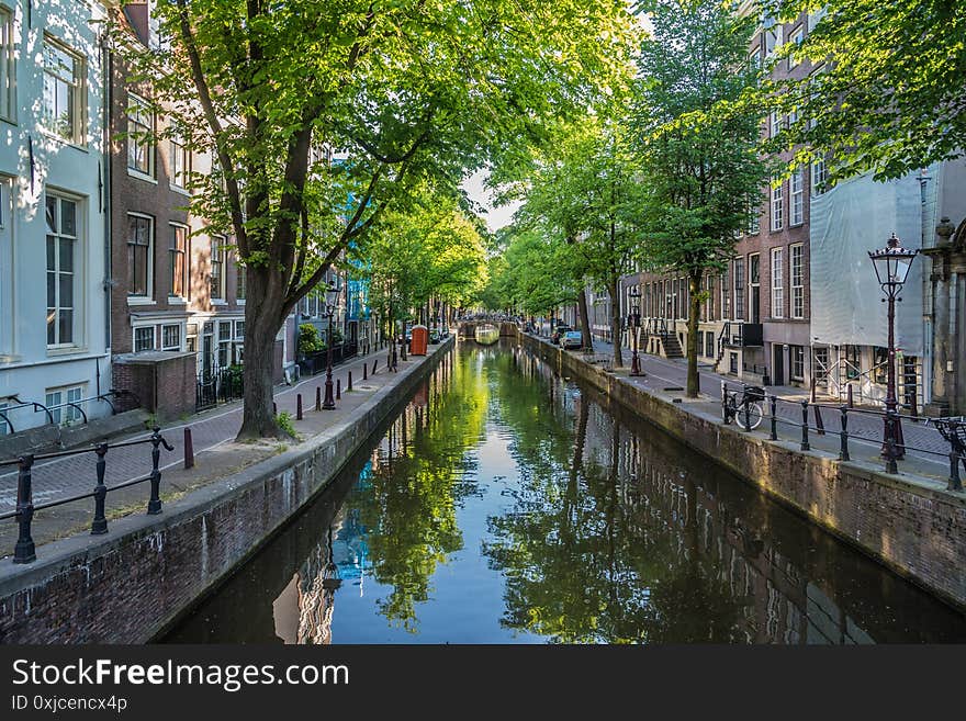 Old channels Of downtown of Amsterdam. Old channels Of downtown of Amsterdam