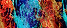 Colorful Dynamic Shape Red Blue Background Stock Photos