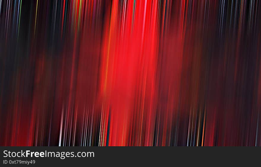 Abstract red line and black background