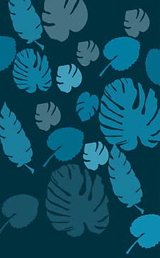 Blue Leaf Pattern Background Design Royalty Free Stock Photo