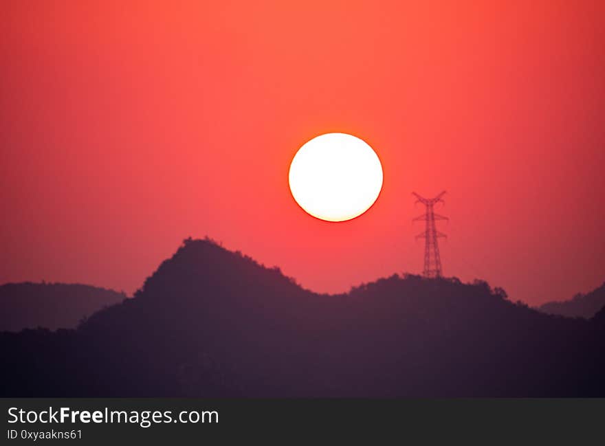 Sunrise captured in Xinglong County, Hebei Province, China in June 2020. Sunrise captured in Xinglong County, Hebei Province, China in June 2020