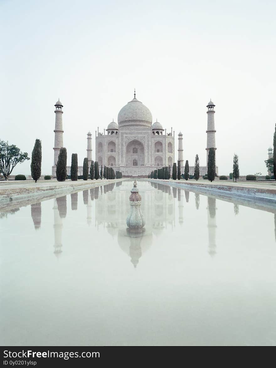 Portrait of Taj Mahal at Morning. Portrait of Taj Mahal at Morning