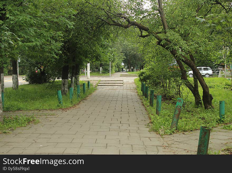 Pushkin Street in the Voronok area of the city of Shchelkovo.