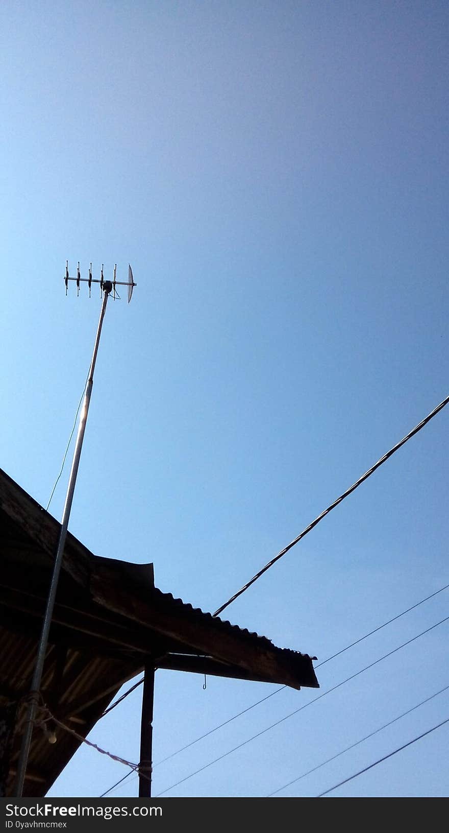 Antennae towered over the rooftops