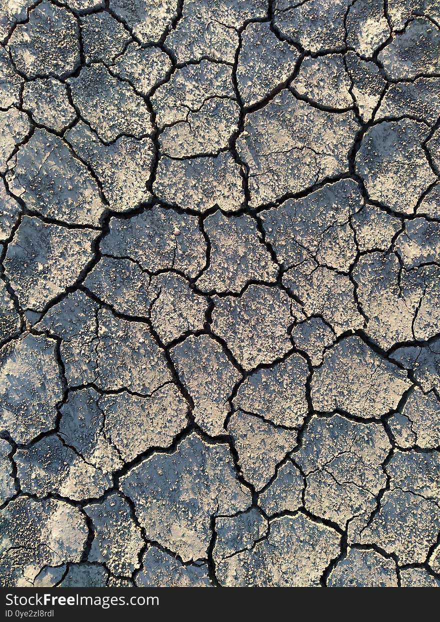 Background of dried cracked earth