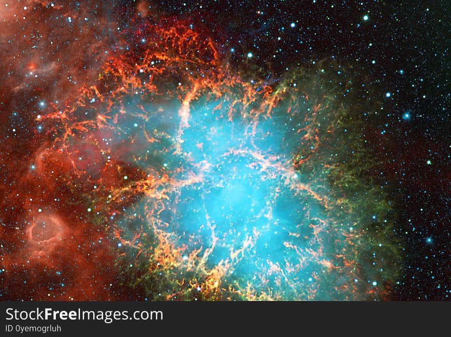 Starfield. Elements of this image furnished by NASA