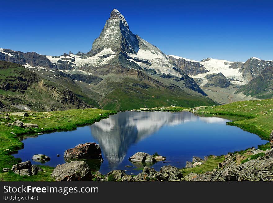 Matterhorn And Its Reflection In A Lake