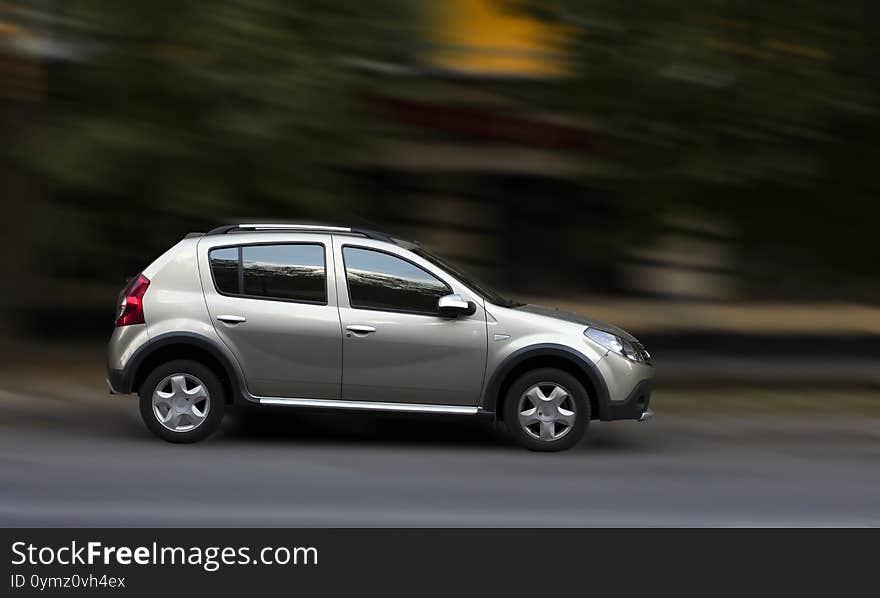 Renault Gray Car.