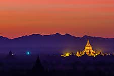 Bagan Cityscape Of Myanmar In Asia Stock Photography