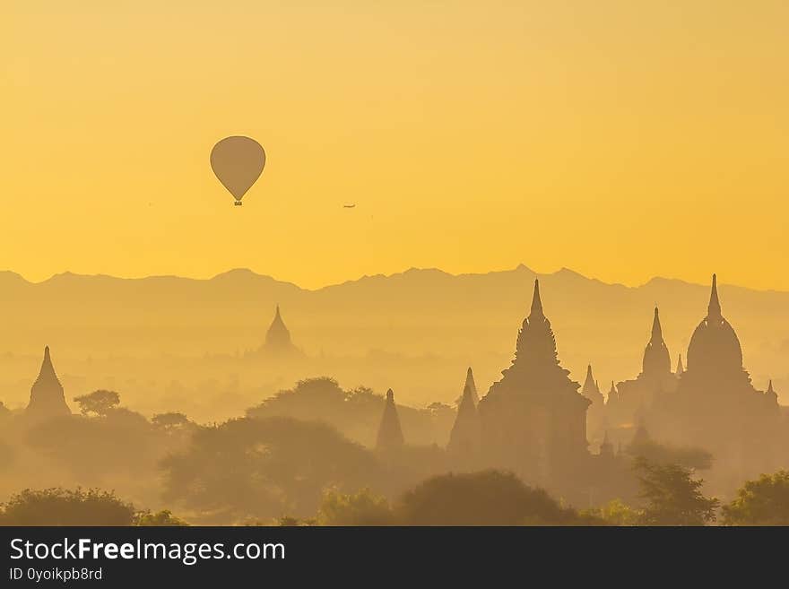 Bagan cityscape of Myanmar in asia