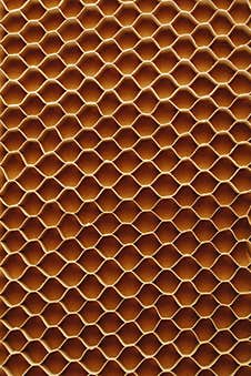 Honeycomb Cells Of Cardboard Stiffening Rib Background Royalty Free Stock Photo