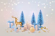 Christmas And New Year Holidays Banner Stock Images