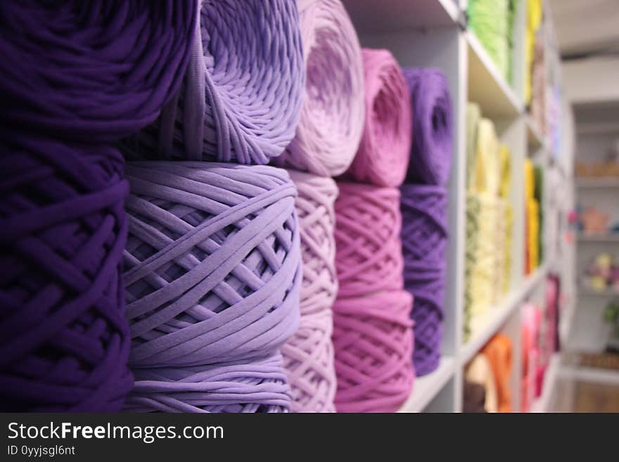 Fabric Yarn, Thick Cotton Yarn, Macrame, Knitting, Crochet, Cotton Yarn, T-shirt Yarn In The Shielf