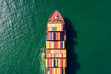 International Container Shipping Business Stock Photography