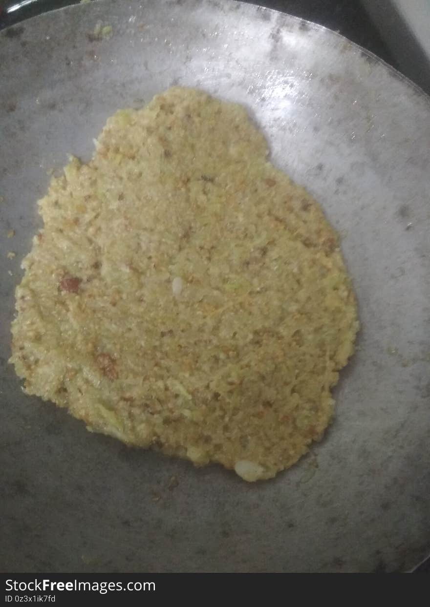 Lauki or bottle gourd halwa in kadhai