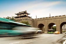 Xi`an City Wall Is The Most Complete Ancient City Wall In China Stock Image