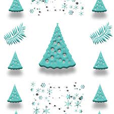 Christmas Seamless Pattern Stock Photo