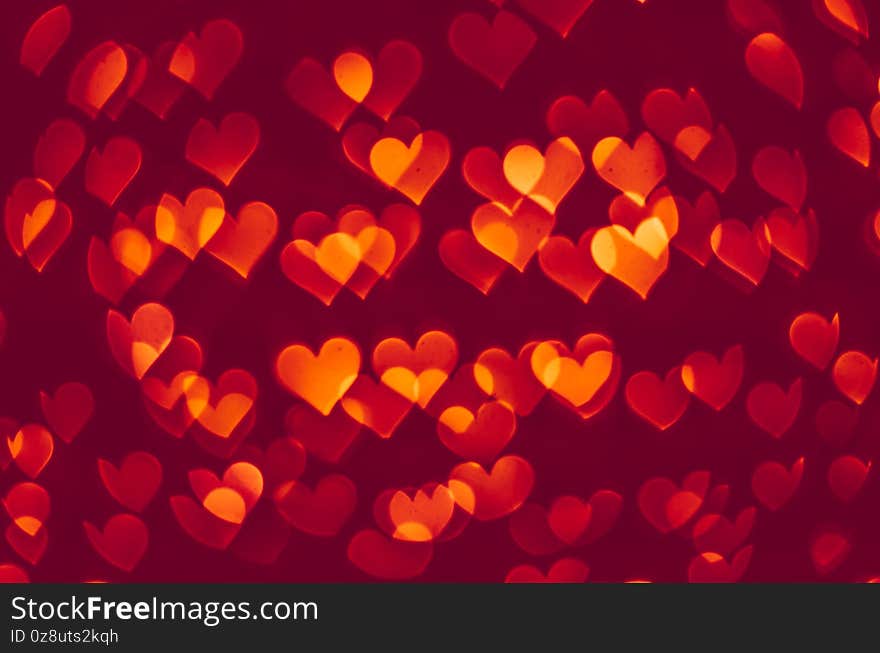 Love bokeh background valentine concept