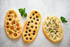 Italian Focaccia Bread Royalty Free Stock Photo