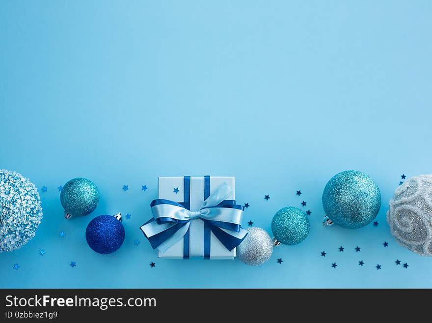 Blue Christmas holiday gift