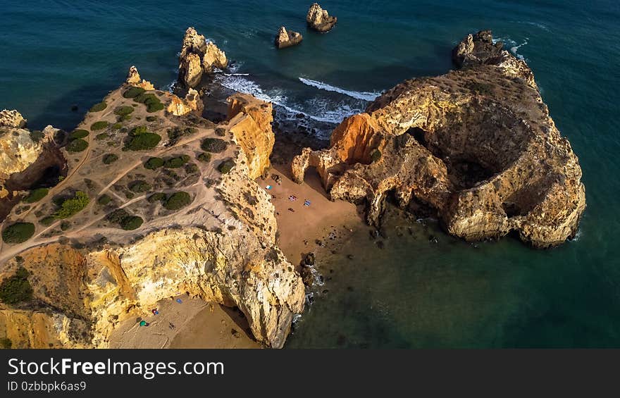 Submarino Beach In The Algarve