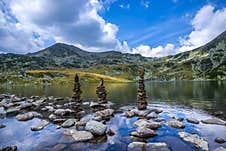 Landscape At The Bucura Lake In Retezat Mountains, Romania Stock Photography