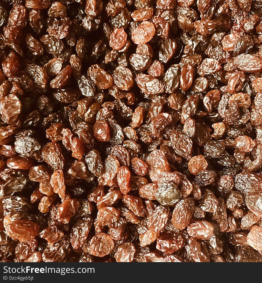 South African raisins on display.