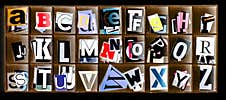 Letter Set Abcdef Ect Royalty Free Stock Photography