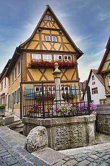 Rothenburg Ob Der Tauber A Beautiful Old Small Town Royalty Free Stock Photos