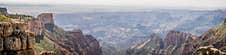 Grand Canyon Wide Panorama View From Saddle Mountain Overlook, Arizona Stock Photos