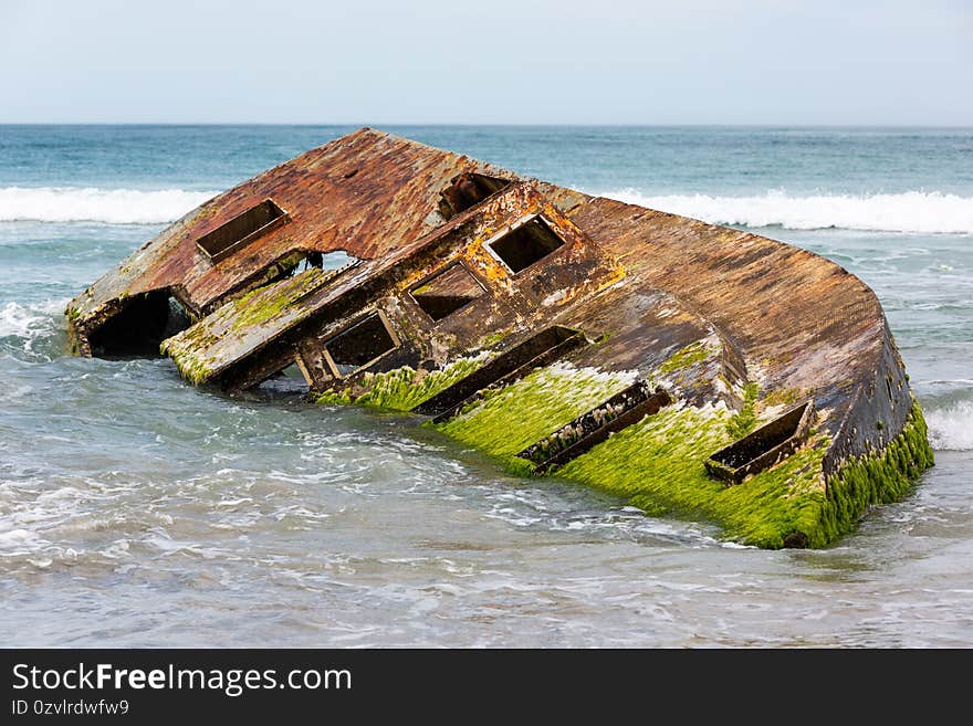 The well known ship wreck of the pisces star located in the waters of Carpenters Rocks South Australia on November 9th 2020