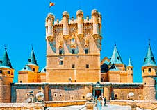 Panoramic Landscape At The Ancient City Segovia, Alcazar Of Sego Stock Image