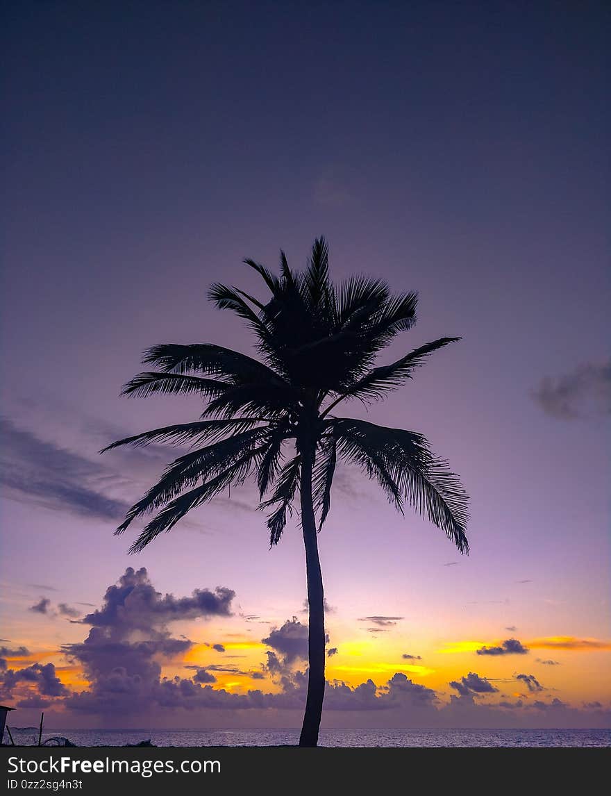 Twilight sky after sunset