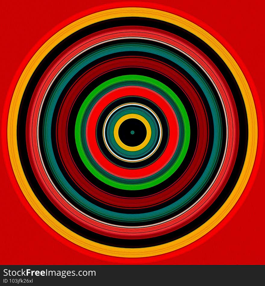 Geometry Circular abstract background for design artwork  retro & Music